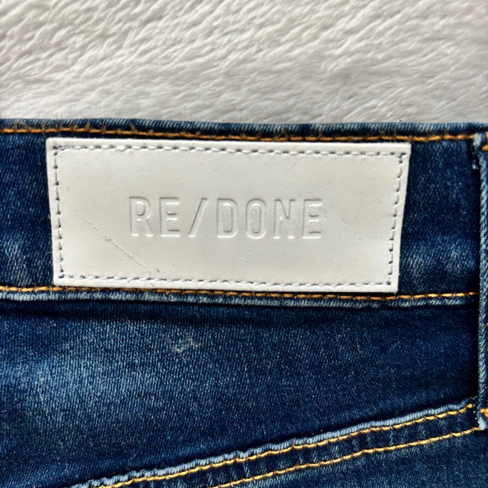 RE/DONE 70s High Rise Stove Pipe Straight Leg Button Fly Jean--NWT—26 - Picture 9 of 14